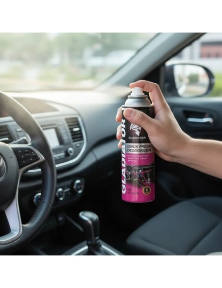 Kit Desodorizante Desinfectante Automotriz Limon 220ml 3 Pzas Negro Limón
