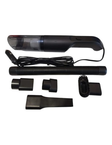 Aspiradora Pervoy Alambrica Para Vehiculos Color Negro
