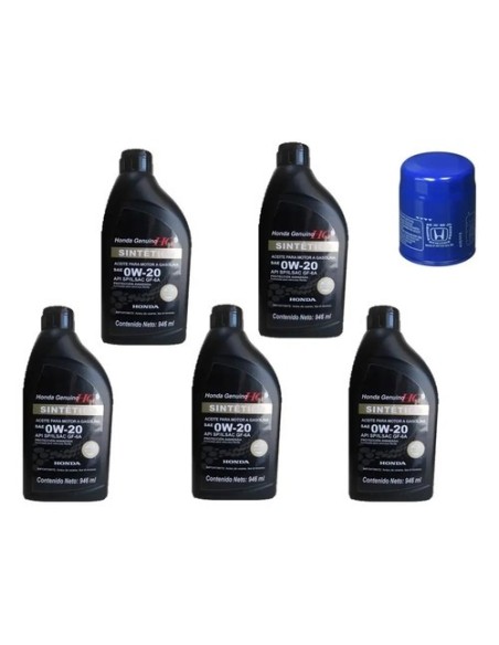Aceite Y Filtro Para Honda Acura Sintético Original