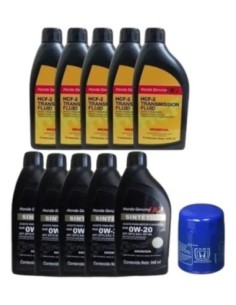 Kit Cambio De Aceite Motor Y Transmision Honda Original