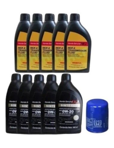 Kit Cambio De Aceite Motor Y Transmision Honda...