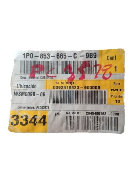 Rejilla Inferior de Facia Delantera Izquierda SEAT León 06-09
