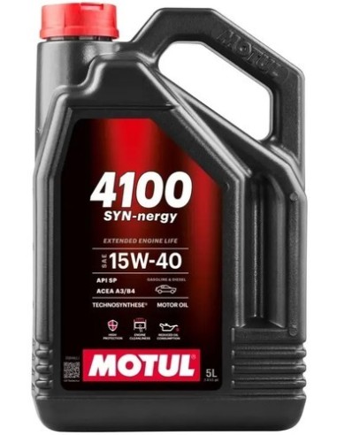 GARRAFA 5L ACEITE MULTIGRADO 15W40 MOTUL 4100