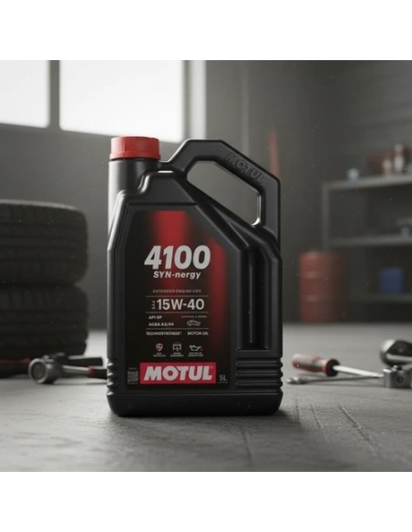 GARRAFA 5L ACEITE MULTIGRADO 15W40 MOTUL 4100