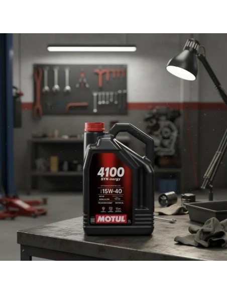 GARRAFA 5L ACEITE MULTIGRADO 15W40 MOTUL 4100