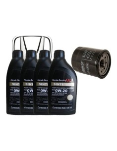 Aceite Sintético 0w20 Honda Y Filtro De Aceite 4 Litros