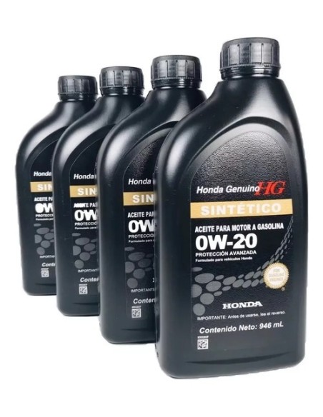 Aceite Sintético 0w20 Honda Y Filtro De Aceite 4 Litros