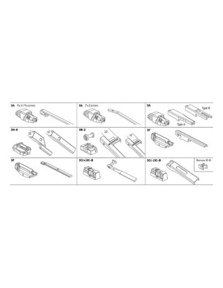 Plumas Limpiaparabrisas Honda Brv 2017 2018 2019 2020 2021