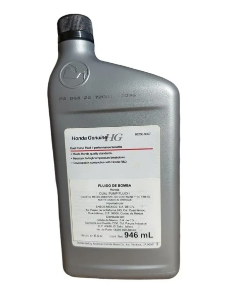 Aceite Para Diferencial Dual Pump Fluid Ii Crv Original 2pz
