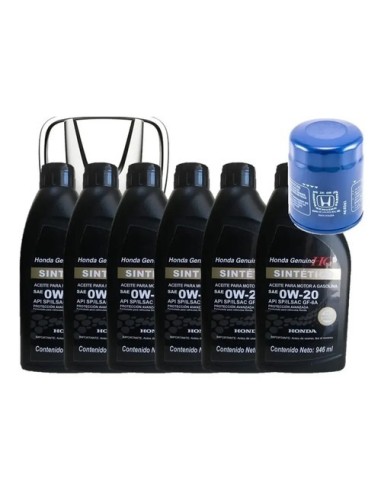 Aceite Honda Sintético 0w20 Y Filtro De Aceite...