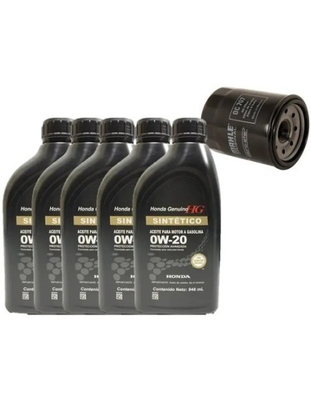 Aceite Y Filtro Para Honda Acura Sintético Original