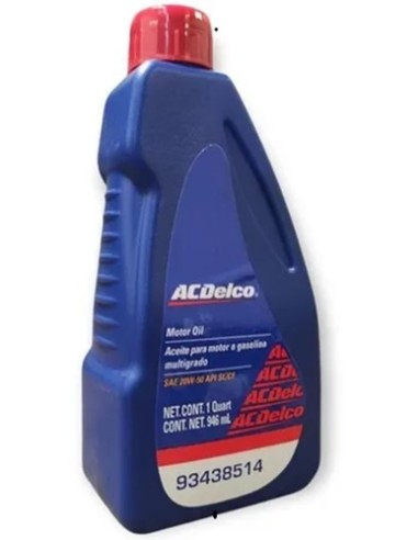 KIT CAMBIO DE ACEITE 20W50 ACDELCO 6 PZ