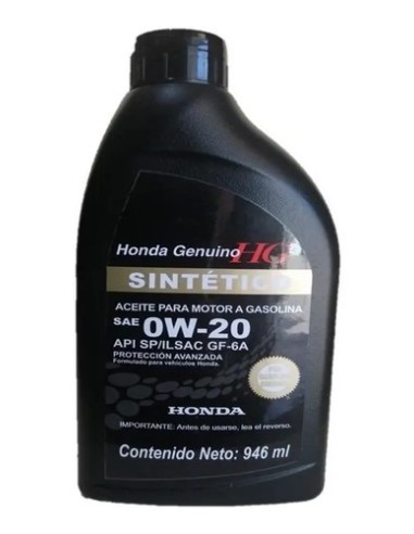 Aceite Sintético Honda Civic Hrv Crv Accord...