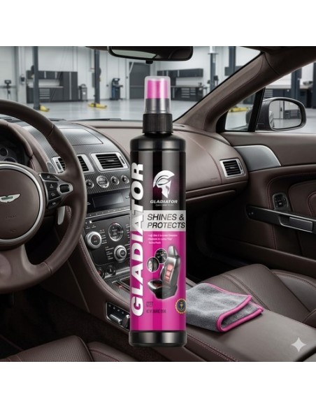 GLADIATOR GT27 Abrillantador Protector Plásticos Cuero Vinil
