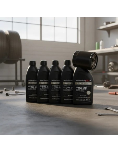 Kit Cambio de Aceite Honda Sintético 0w20 Y Filtro De Aceite 6 Litros